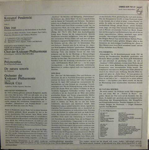 Krzysztof Penderecki : Dies Irae (Auschwitz Oratorium) (LP, Album)