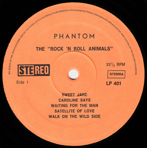 Lou Reed : Rock 'N' Roll Animal (LP, Unofficial)