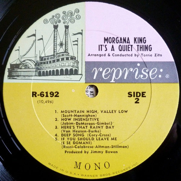 Morgana King : It's A Quiet Thing (LP, Album, Mono)
