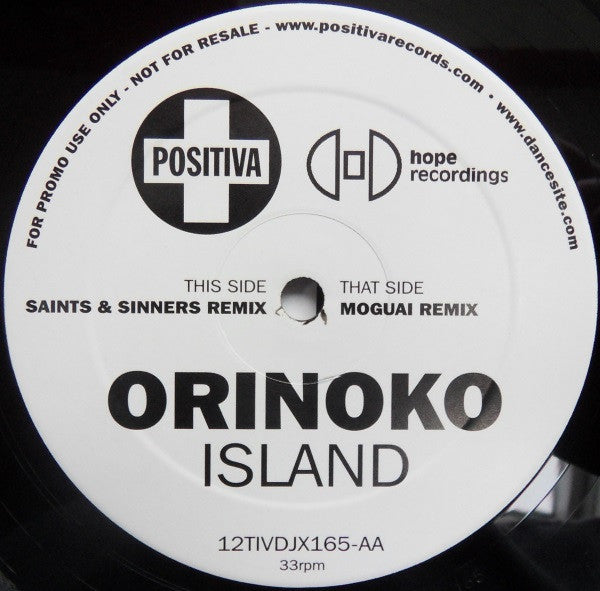Orinoko : Island (12", Promo)