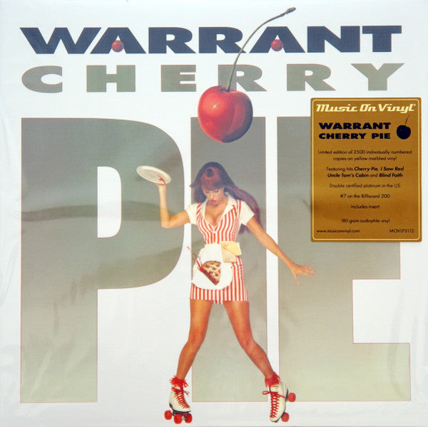 Warrant : Cherry Pie (LP, Album, Ltd, Num, RE, Yel)