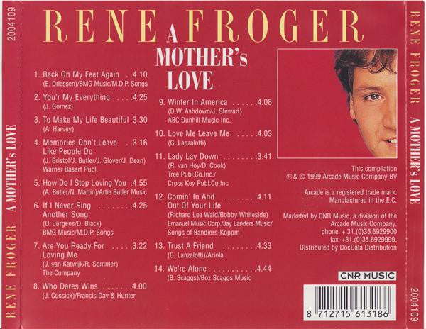 René Froger : A Mother's Love (CD, Comp)