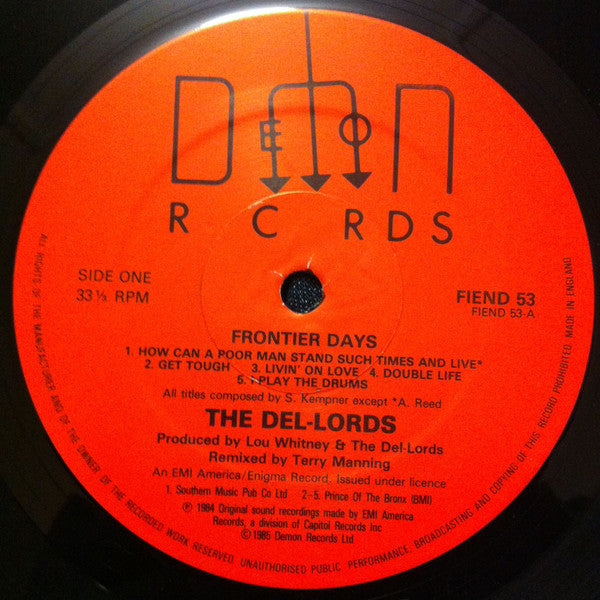 The Del-Lords* : Frontier Days (LP, Album)