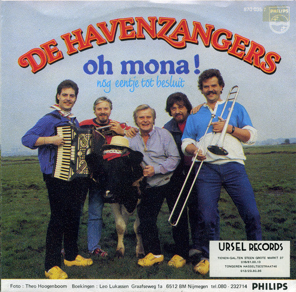De Havenzangers : Oh Mona! (7", Single)