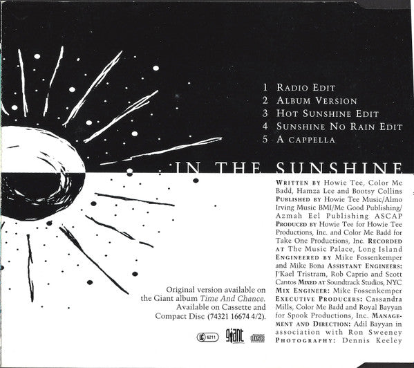 Color Me Badd : In The Sunshine (CD, Maxi)