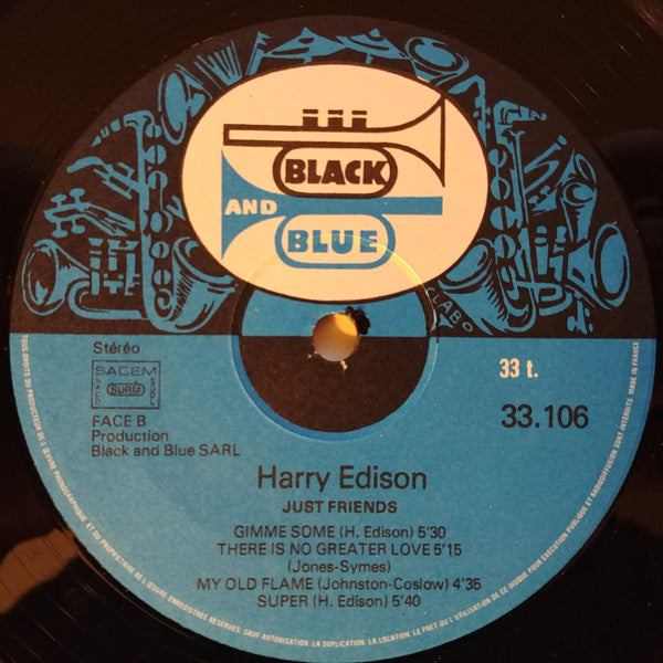 Harry Edison : Just Friends (LP, Album)