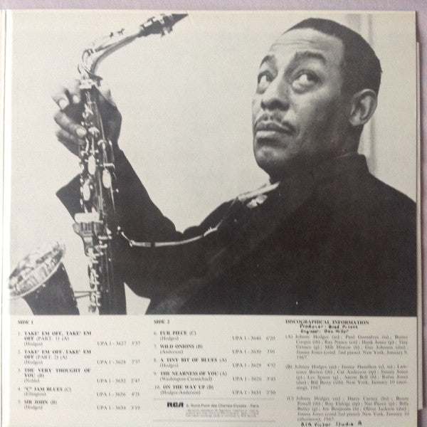 Johnny Hodges : Triple Play (LP, Album, RE, Gat)