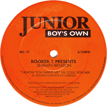 Booker T Presents Shawn Benson : I Know You Want Me (12")