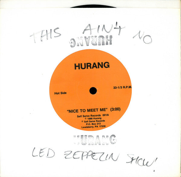 Hurang : Nice To Meet Me (7", Single)