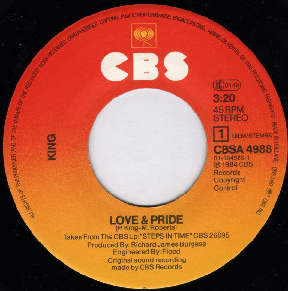 King : Love & Pride (7", Single)