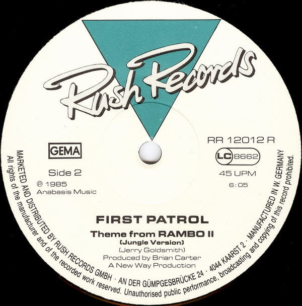 First Patrol : Theme From Rambo II (Remix) (12")