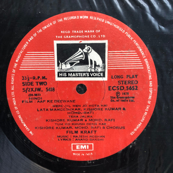 Rajesh Roshan, Anand Bakshi : Aap Ke Deewane (LP, Gat)