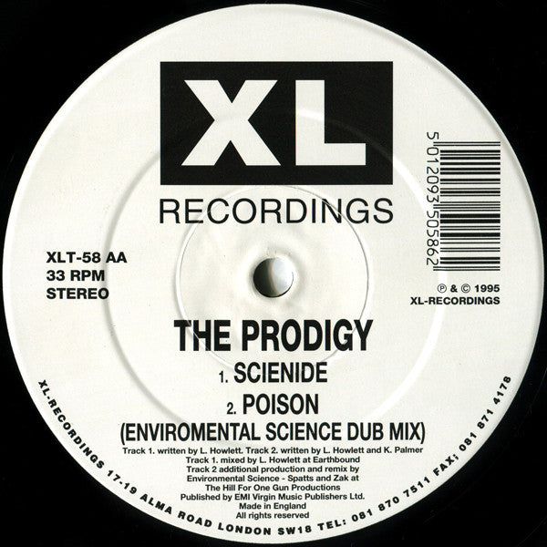 The Prodigy : Poison (12", Single)