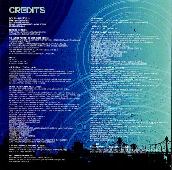 Gym Class Heroes : The Papercut Chronicles Part II (CD, Album)