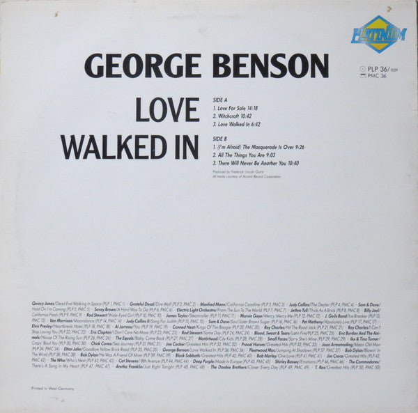 George Benson : Love Walked In (LP, Comp)