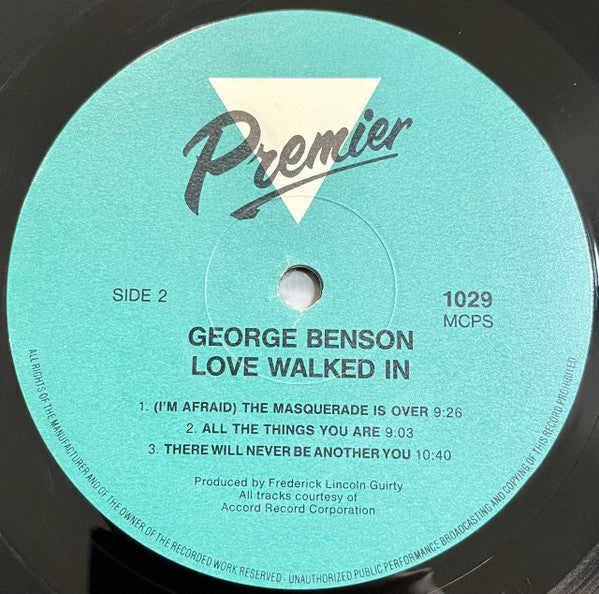 George Benson : Love Walked In (LP, Comp)