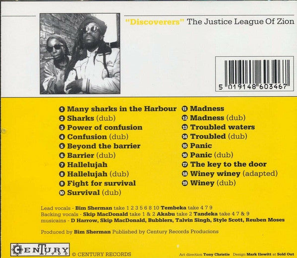 The Justice League Of Zion : Discoverers (CD, Album)
