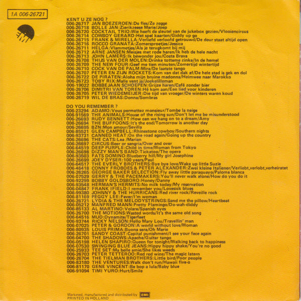 Lydia & Her Melody Strings : Send Me The Pillow / Heartbeat (7", Single)