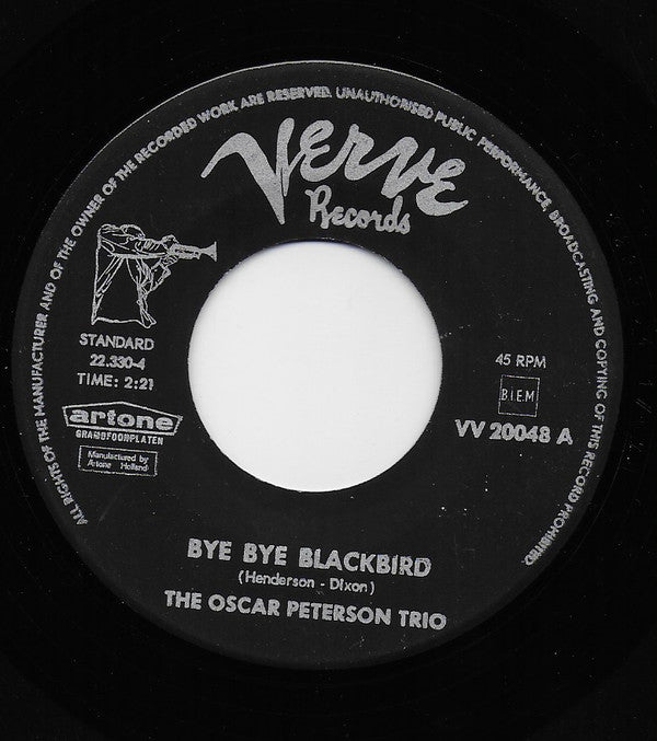 The Oscar Peterson Trio : Bye Bye Blackbird (7")
