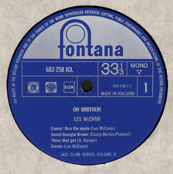 Les McCann : Oh Brother ! (LP, Comp, Mono)