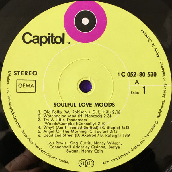 Various : Soulful Love Moods (LP, Comp)