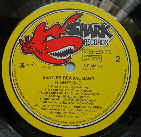 The Beatles Revival Band : Nightblind (LP, Album)