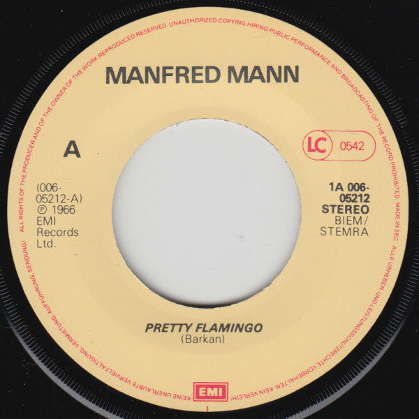 Manfred Mann : Pretty Flamingo / Do-Wah-Diddy (7", Single, RE)