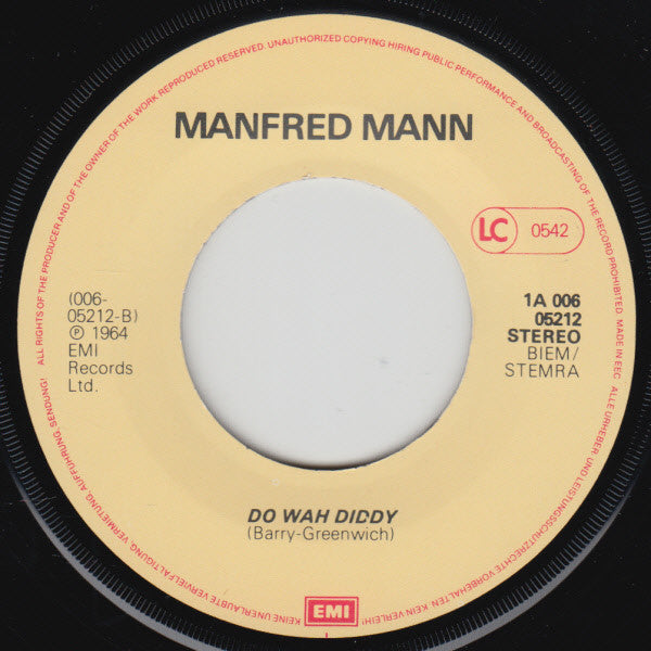 Manfred Mann : Pretty Flamingo / Do-Wah-Diddy (7", Single, RE)