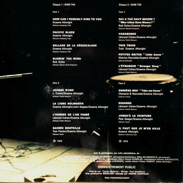Graeme Allwright : A L'Olympia (2xLP, Album, Gat)