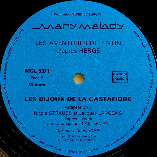 Hergé : Les Aventures De Tintin : Les Bijoux De La Castafiore (LP)