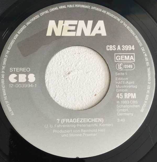 Nena : ? (7", Single)