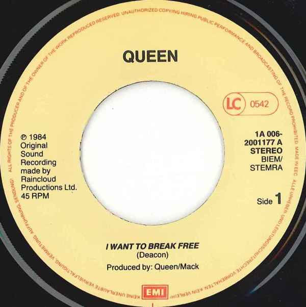 Queen : I Want To Break Free (7", Single)