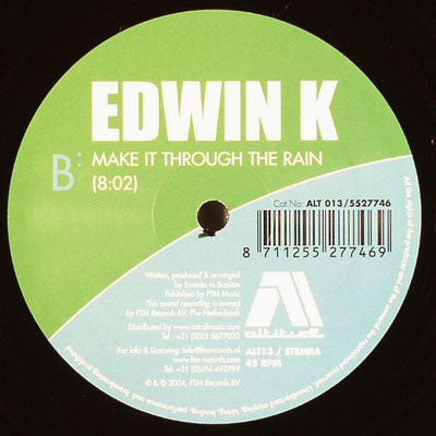 Edwin K : No Pain No Gain (12")