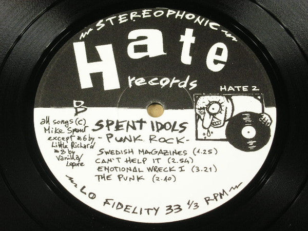 The Spent Idols : Punk Rock! (10", MiniAlbum)