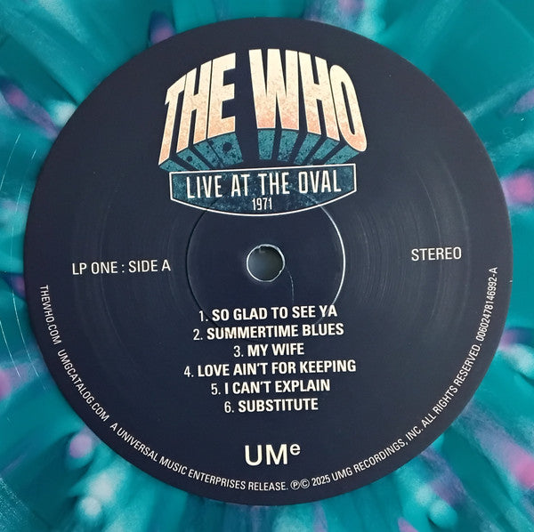 The Who : Live At The Oval 1971 (2xLP, Album, Ltd, Blu)