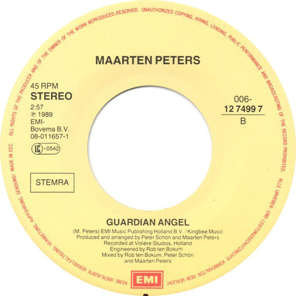 Maarten Peters : White Horses In The Snow (7", Single)