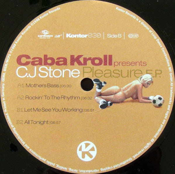 Caba Kroll Presents CJ Stone : Pleasure E.P. (12", EP)
