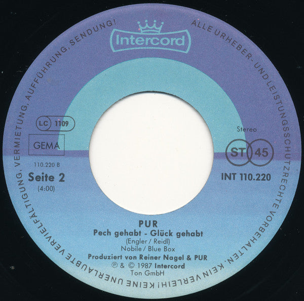 Pur : Hab' Mich Wieder Mal An Dir Betrunken (7", Single)