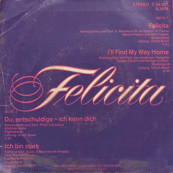 Various : Felicita (7", EP)