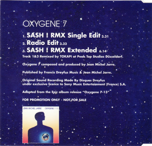 Jean-Michel Jarre : Oxygene 7 (CD, Single, Promo)