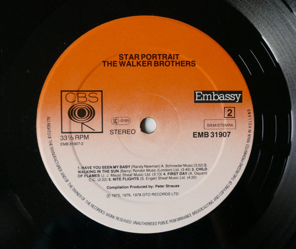 The Walker Brothers : Star Portrait (LP, Comp)