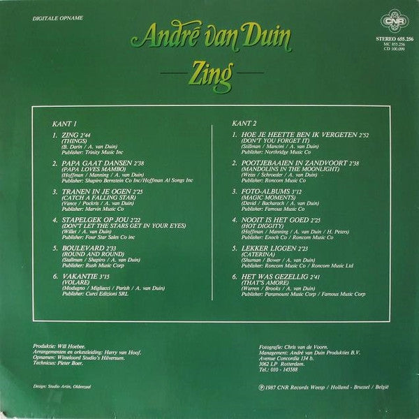 André van Duin : Zing (LP, Album)