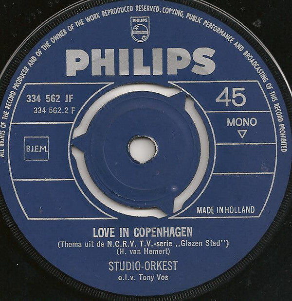 Studio-Orkest O.l.v. Tony Vos* : Along The Road (7", Mono)