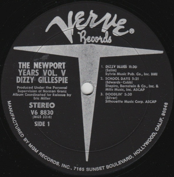 Dizzy Gillespie : The Newport Years Volume V (LP, Album, RE)