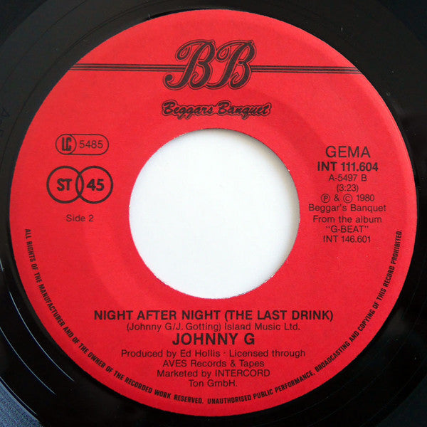 Johnny G : Blue Suede Shoes (7", Single)