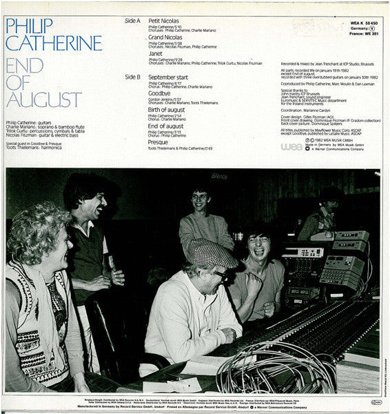 Philip Catherine : End Of August (LP, Album)