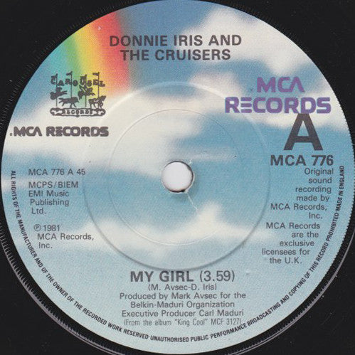 Donnie Iris And The Cruisers : My Girl (7", Single)