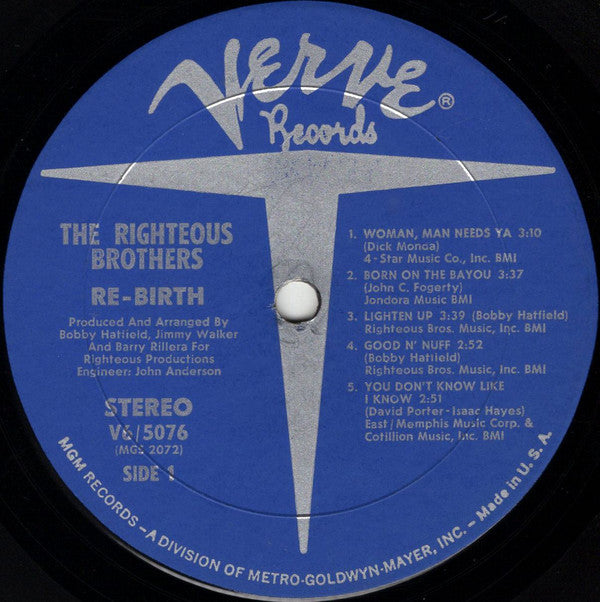 The Righteous Brothers : Re-Birth (LP)