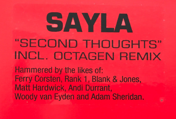 Sayla : Second Thoughts (12")