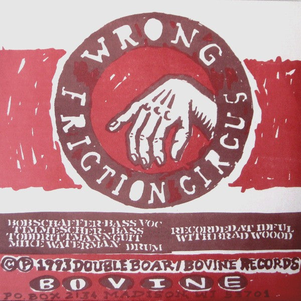 Double Boar : Wrong / Friction Circus (7", Red)